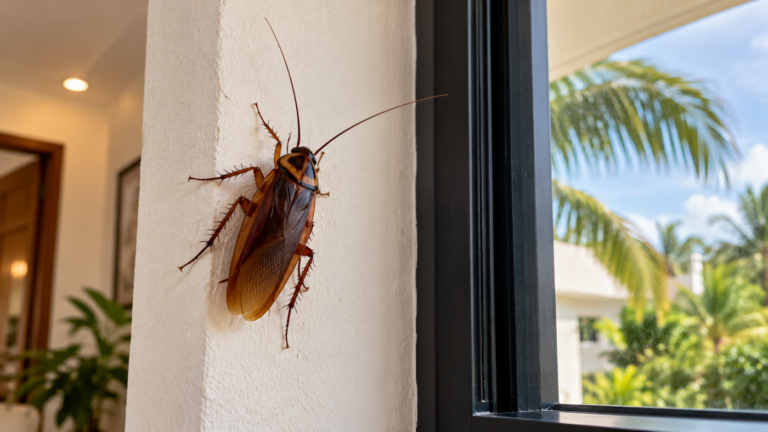 Cucarachas voladoras en Cancún — especie Periplaneta americana